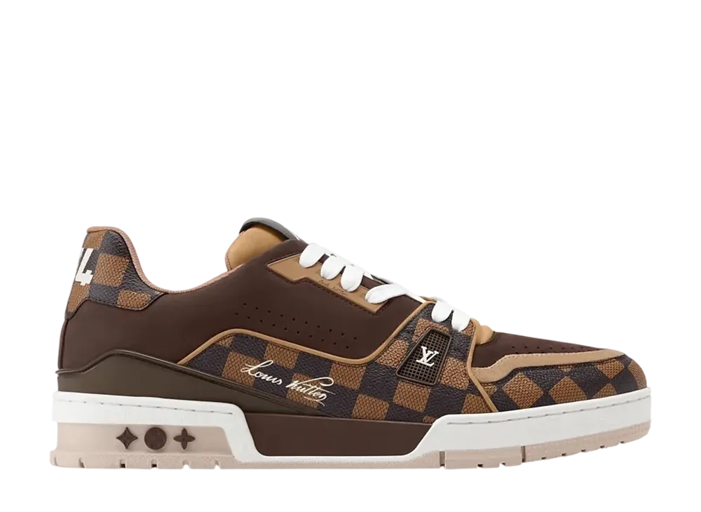 NIGO × Louis Vuitton LV Trainer Sneakers "Ebene"