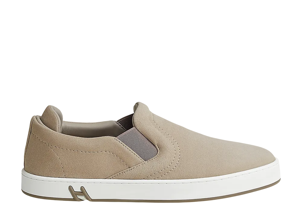 Hermes Women's Lucky Slip-On Sneaker "Beige Galet"