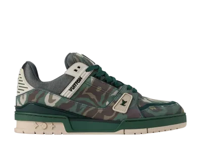 NIGO × Louis Vuitton LV Trainer Sneakers "Green"