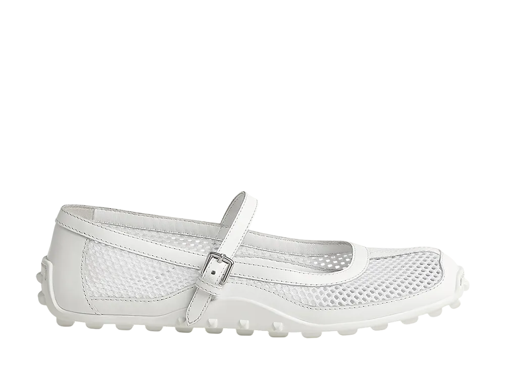 Hermes Women's Kichu Ballet Flat "Blanc"