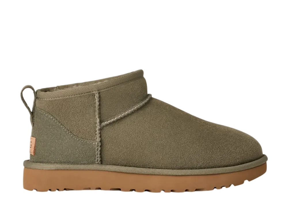 アグ ウィメンズ クラシック ウルトラ ミニ "モスグリーン/アンフォラ"