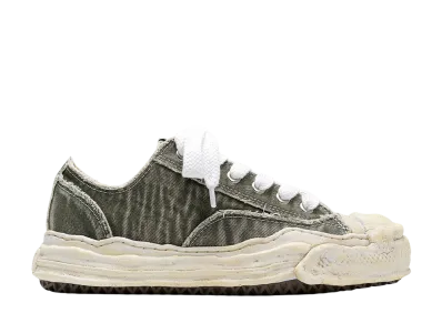 Maison MIHARA YASUHIRO HANK OG Sole Bleach-Wash Denim Canvas Low-top Sneaker "Gray"