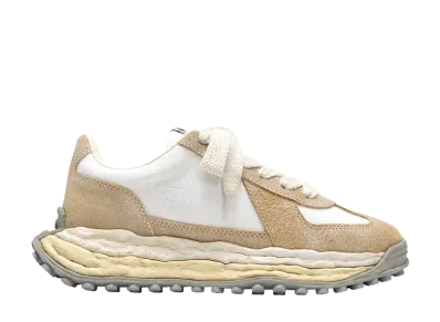 Maison MIHARA YASUHIRO LARRY OG Sole Vintage Mix Material Low-top Sneaker "White"