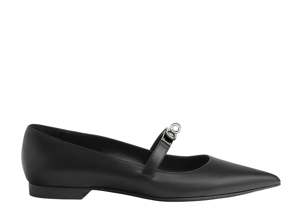 Hermes Women's Kelly Ballet Flat "Noir"