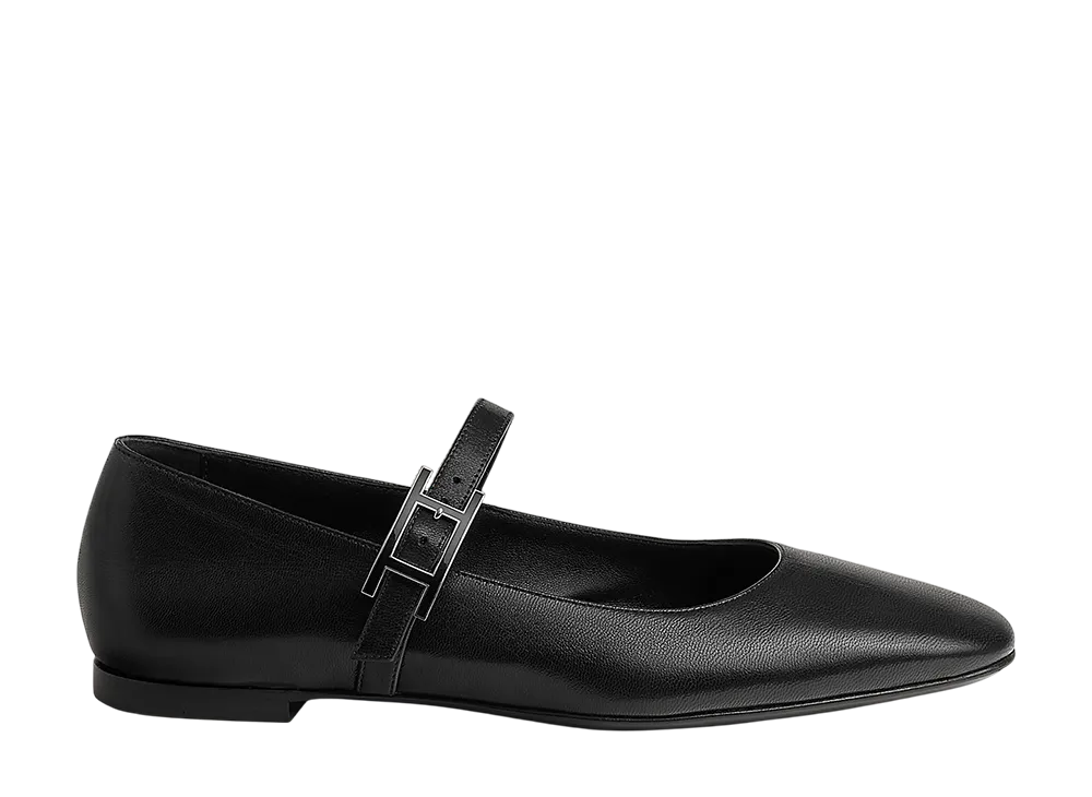 Hermes Women's Jane Ballet Flat "Noir"