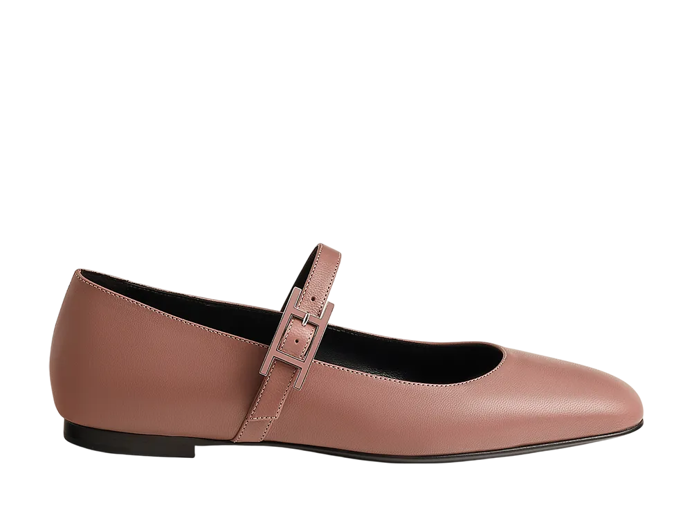Hermes Women's Jane Ballet Flat "Rose Antique"