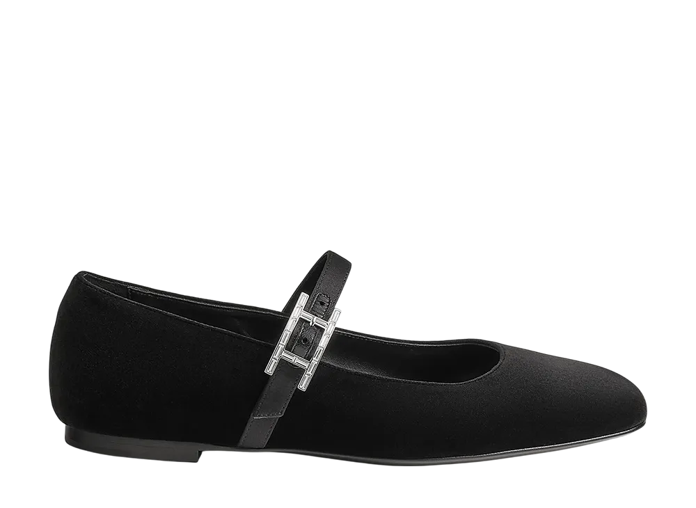 Hermes Women's Jane Ballet Flat "Noir"