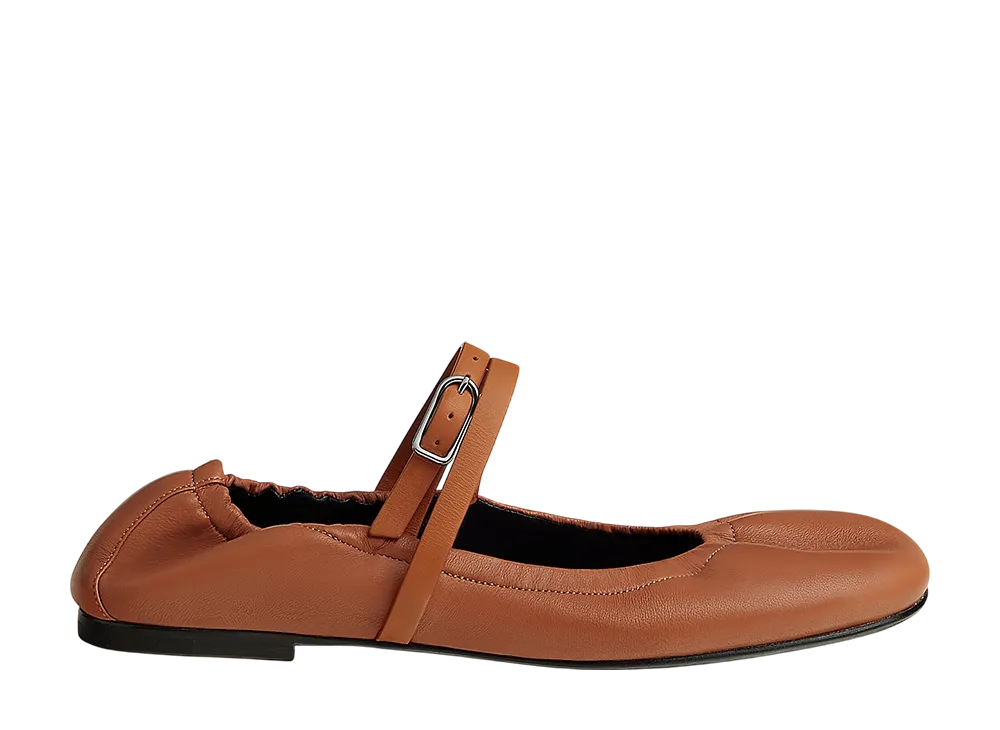 エルメス ウィメンズ ジョリー バレエシューズ "ナチュラル"