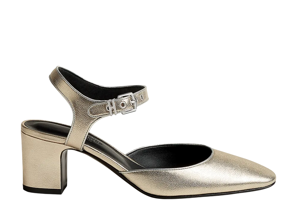 エルメス ウィメンズ カミーラ 60 パンプス "プラチナ/グリアルジャン"