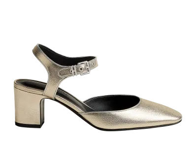 Hermes Women's Kamilla 60 Pump "Platine/Gris Argente"