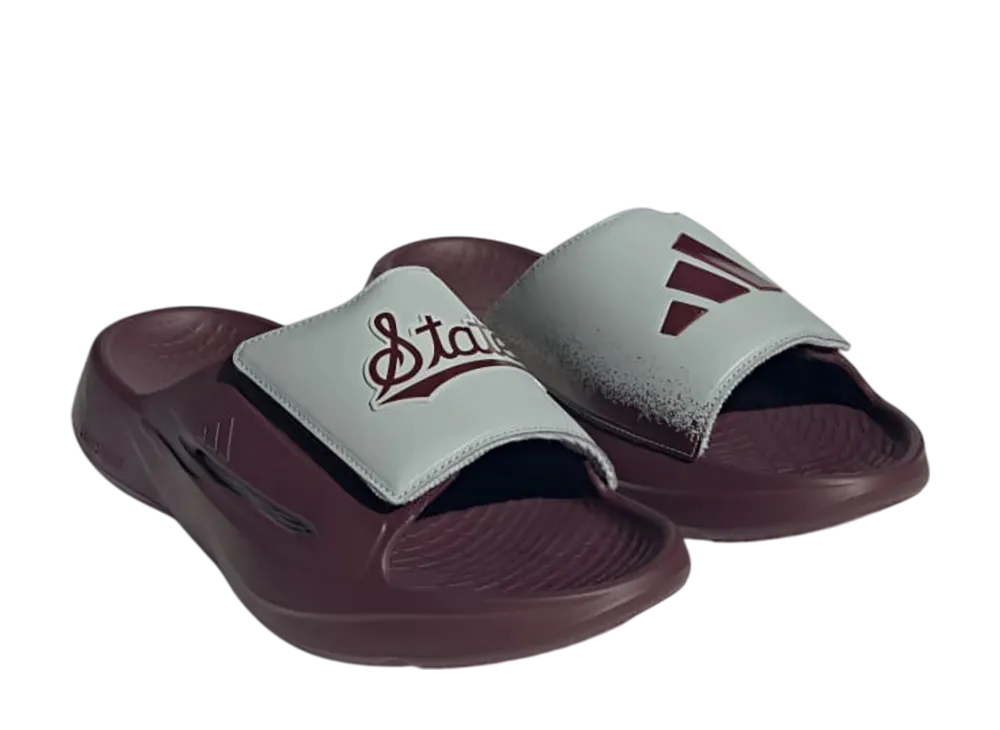 ミシシッピ ステート ブルドッグス × アディダス ライトブレイズ スライド "チームマルーン2/ストーン"