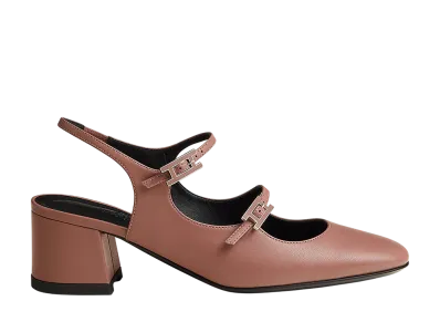 Hermes Women's Jackie 50 Pump "Rose Antique"