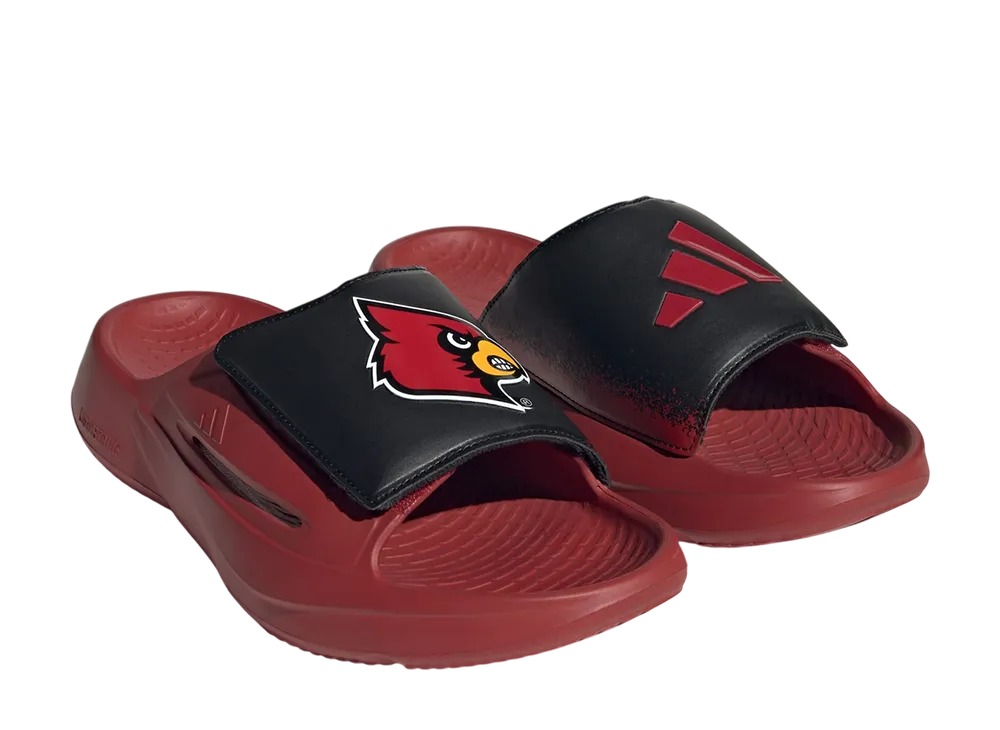 Louisville Cardinals × adidas Lightblaze Slide "Team Power Red/Core Black"