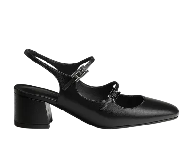 Hermes Women's Jackie 50 Pump "Noir"