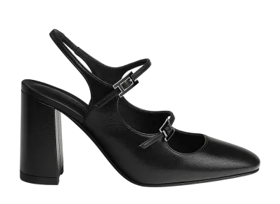 Hermes Women's Jackie 90 Pump "Noir"