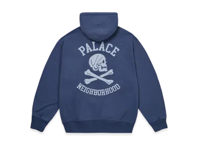 PALACE x NEIGHBORHOOD Skull Zip Hood "Navy"