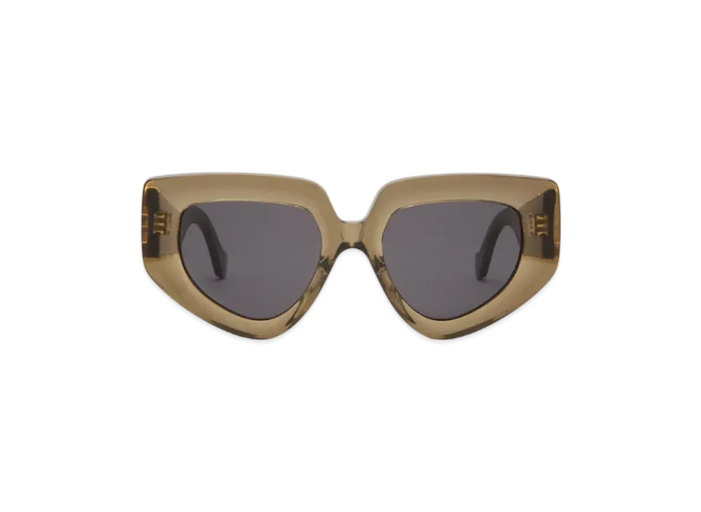 LOEWE Diamond Sunglasses "Clear Khaki"