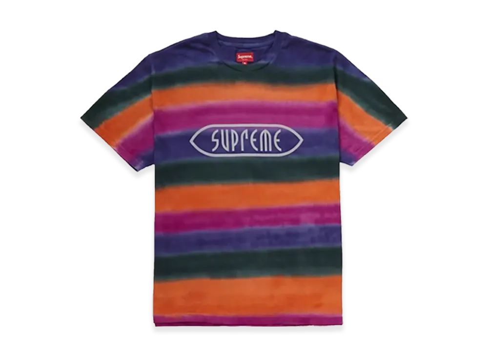 Supreme Rainbow Stripe Tee (19SS) "Orange"
