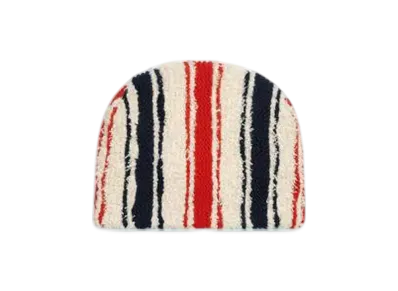 Bottega Veneta Stripe Wool And Cashmere Hat "Chalk/Navy/Vernis"