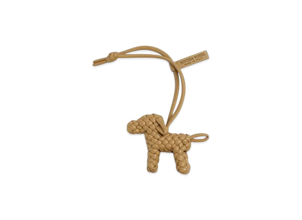 【大人気】 BOTTEGA VENETA ドッグ チャーム ダークプラリネ ボッテガヴェネタ ドッグ チャーム 