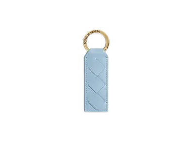 Bottega Veneta Tab Key Ring "Ice"