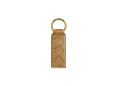 Bottega Veneta Tab Key Ring "Dark Praline"