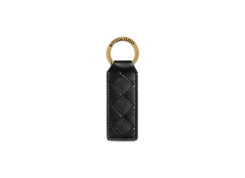 Bottega Veneta Tab Key Ring "Black"