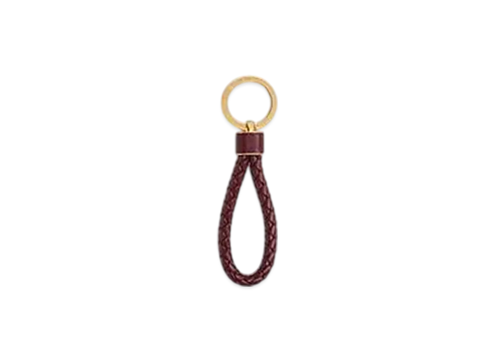 Bottega Veneta Intrecciato Key Ring "Barolo"