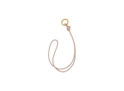 Bottega Veneta Intrecciato Long Key Ring "Lotus"