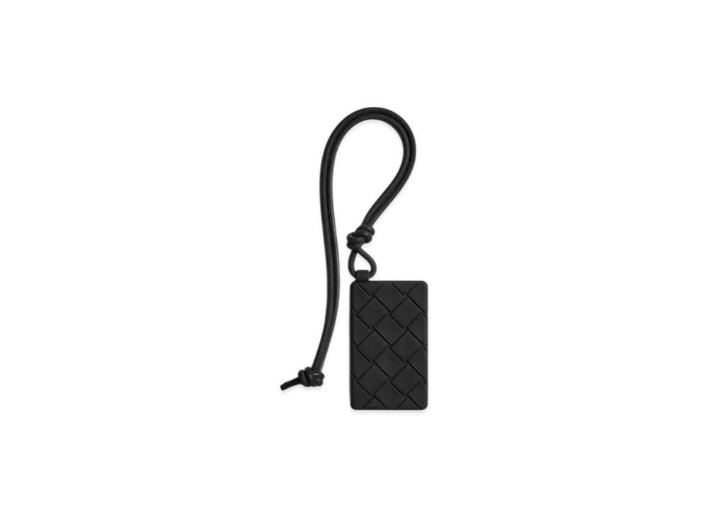 Bottega Veneta Card Case With Strap "Black"