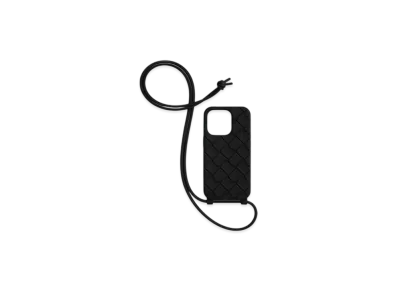 Bottega Veneta Strap iPhone 15 Pro Case "Black"
