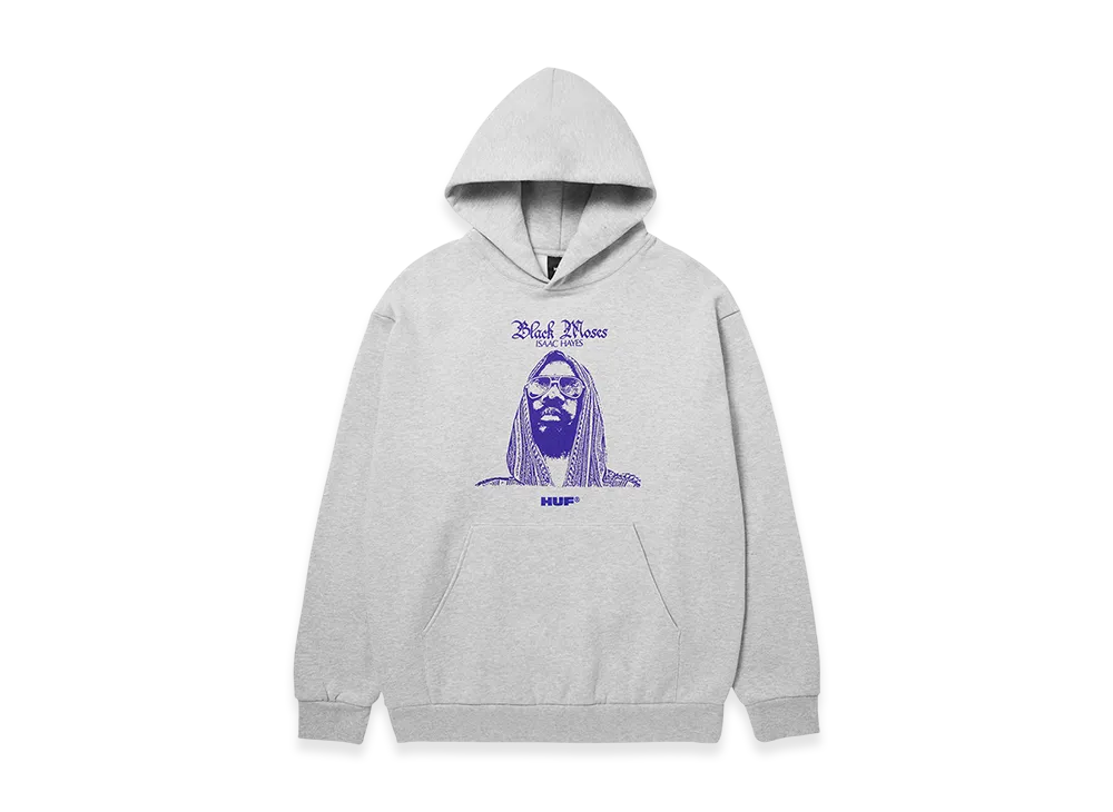 HUF x Isaac Hayes Black Moses Heavyweight Hoodie "Ash"