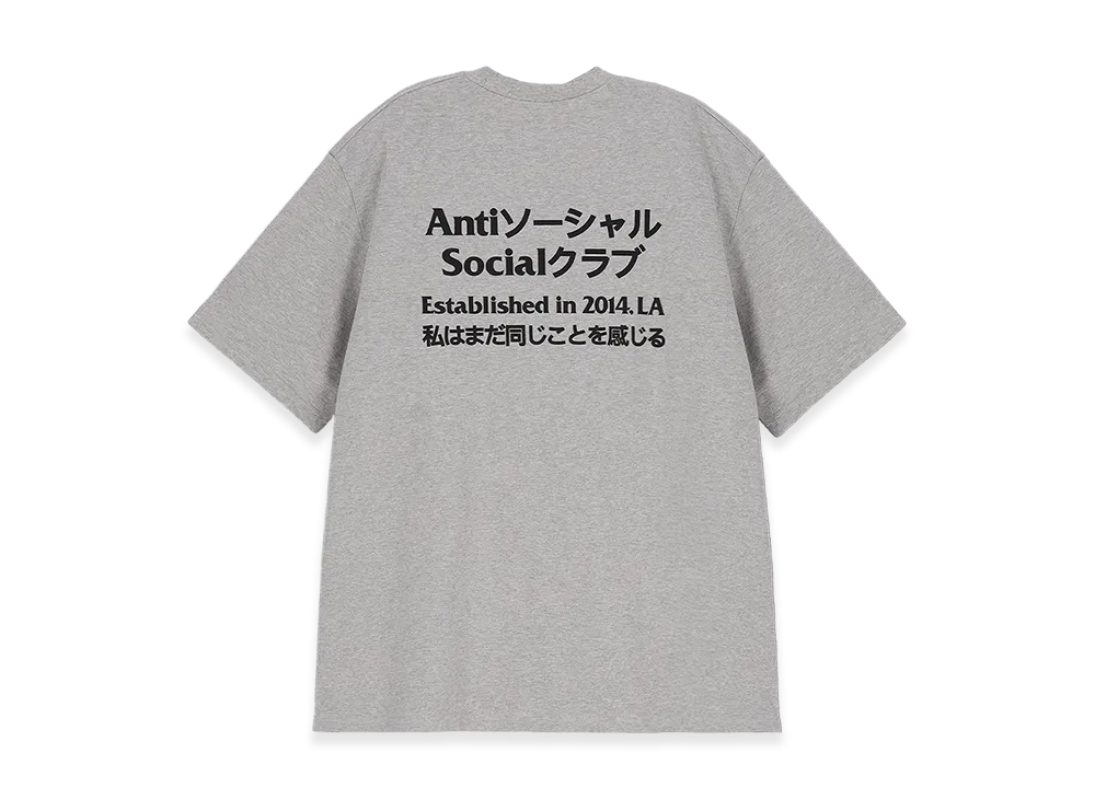 ANTI SOCIAL SOCIAL CLUB Designed in Korea Taku S/S Tee "Medium Grey"