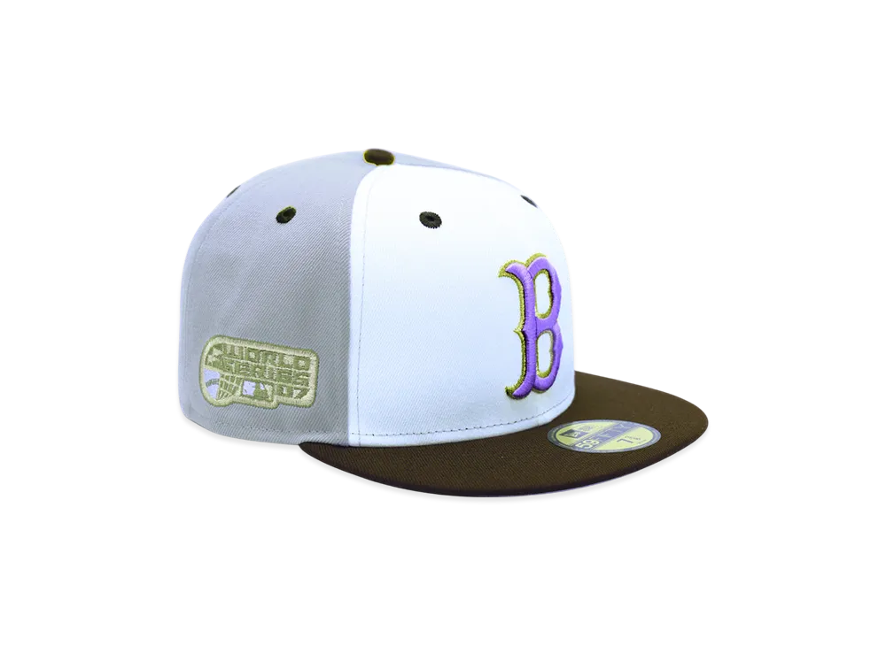 NEW ERA x THE CAP 'New Signal' 59Fifty Boston Red Sox "White/Gray"