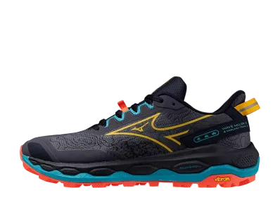 ミズノ ウエーブムジン11 "ダークネイビー/イエロー/ネオンレッド"