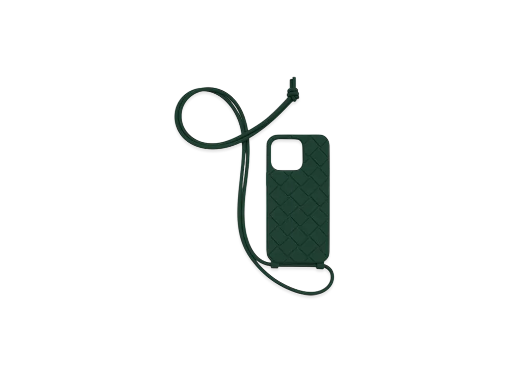 Bottega Veneta Strap Iphone 14 Pro Max Case "Emerald Green"