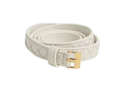Bottega Veneta Thin Watch Belt "Chalk"