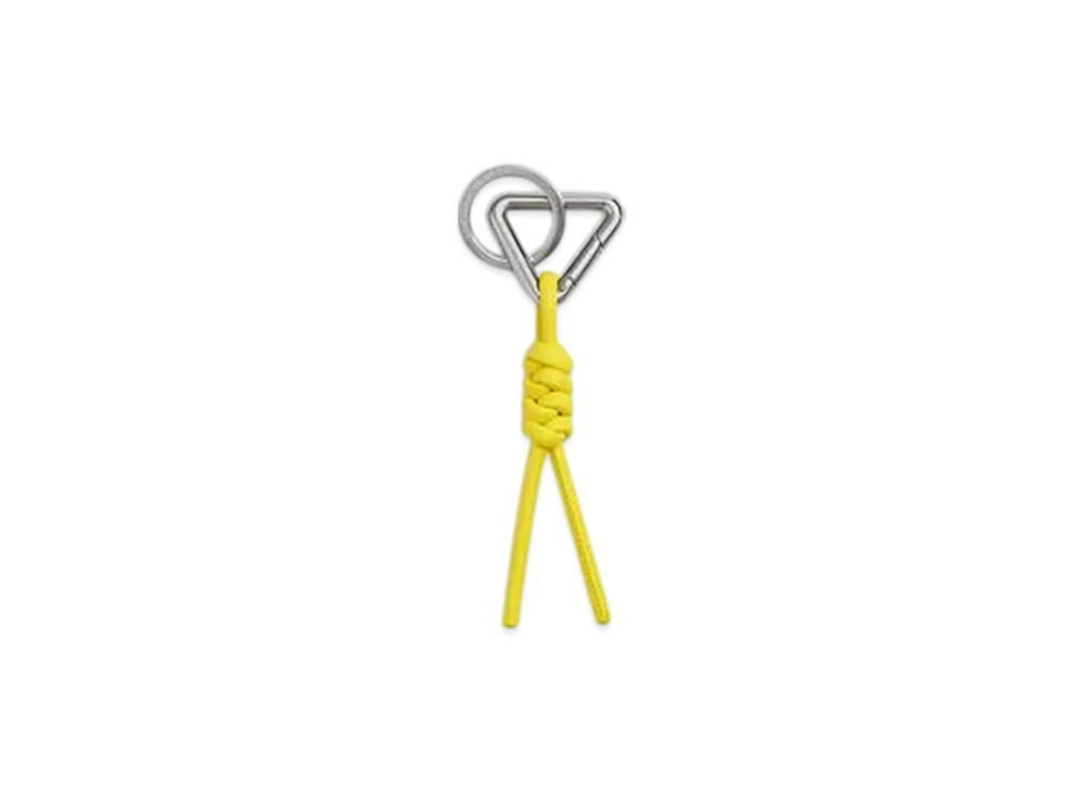 Bottega Veneta Triangle Key Ring "Daffodil"