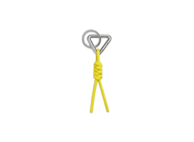 Bottega Veneta Triangle Key Ring "Daffodil"