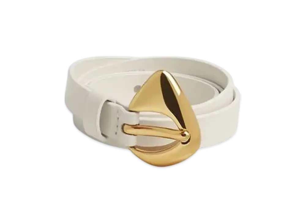 Bottega Veneta Fin Belt "Chalk"