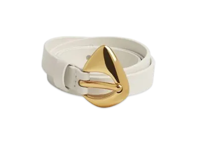 Bottega Veneta Fin Belt "Chalk"