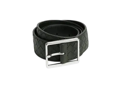 Bottega Veneta Intrecciato Piccolo Belt "Dark Green"