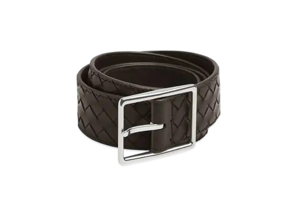 Bottega Veneta Intrecciato Piccolo Belt "Fondente"