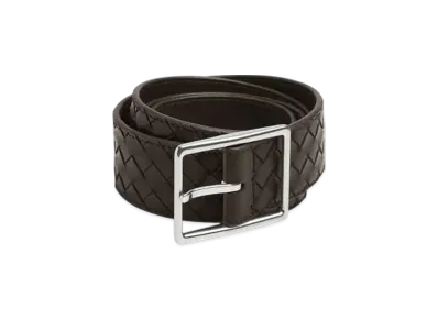 Bottega Veneta Intrecciato Piccolo Belt "Fondente"