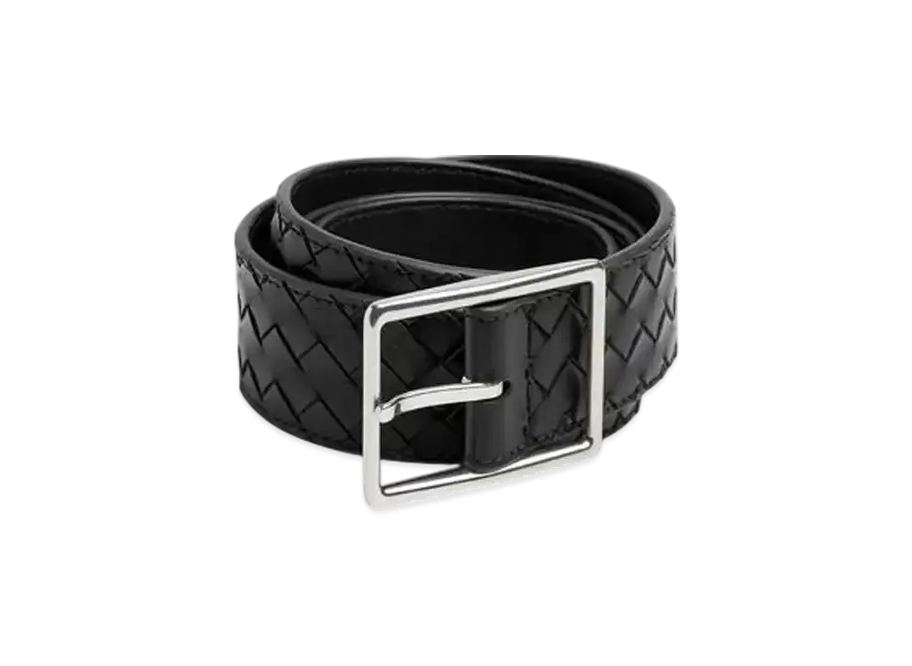 Bottega Veneta Intrecciato Piccolo Belt "Black"