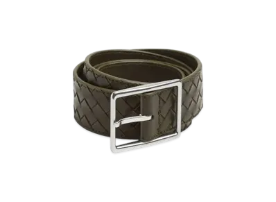 Bottega Veneta Intrecciato Piccolo Belt "Khaki"