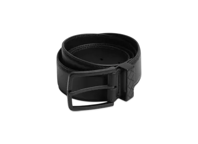 Bottega Veneta Intreccio Loop Belt "Chalk"