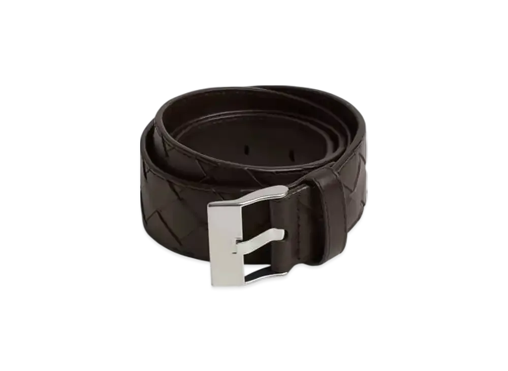 Bottega Veneta Watch Buckle Belt "Fondente"