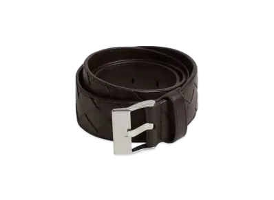 Bottega Veneta Watch Buckle Belt "Fondente"