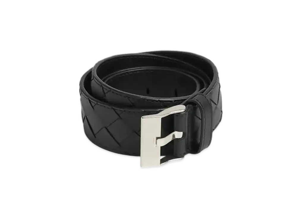 Bottega Veneta Watch Buckle Belt "Black"